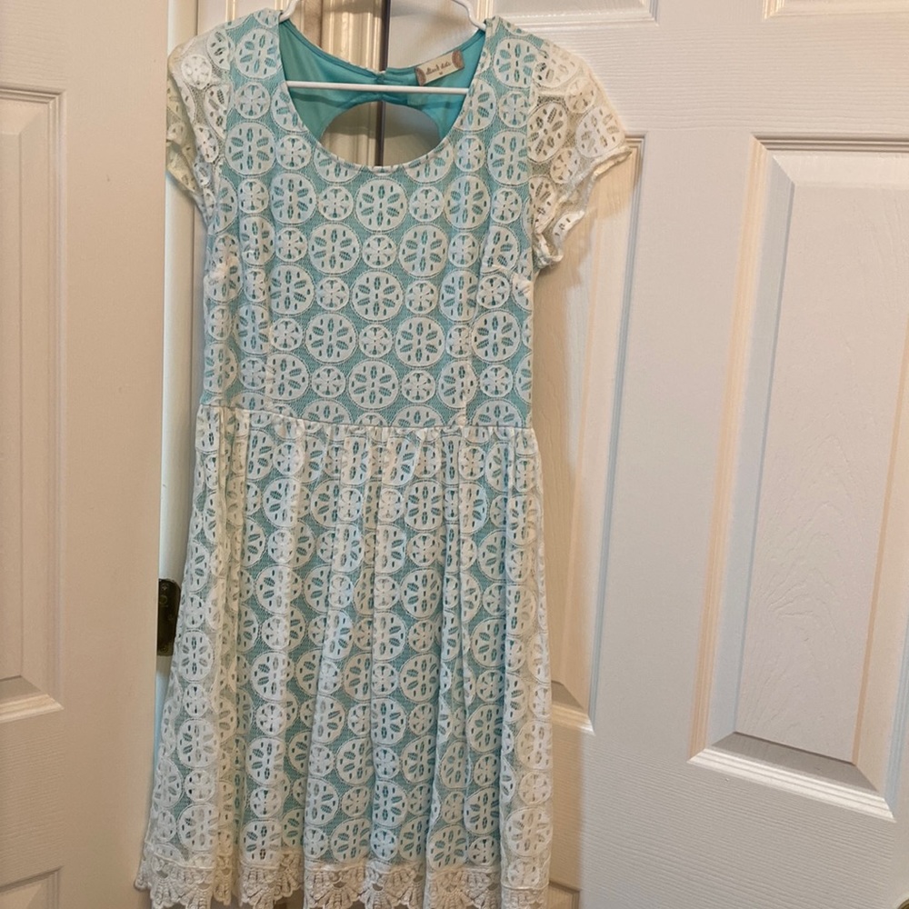 Women’s blue lace dress